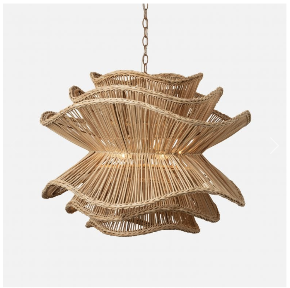 Made Goods Alondra Rattan Abstract Chandelier