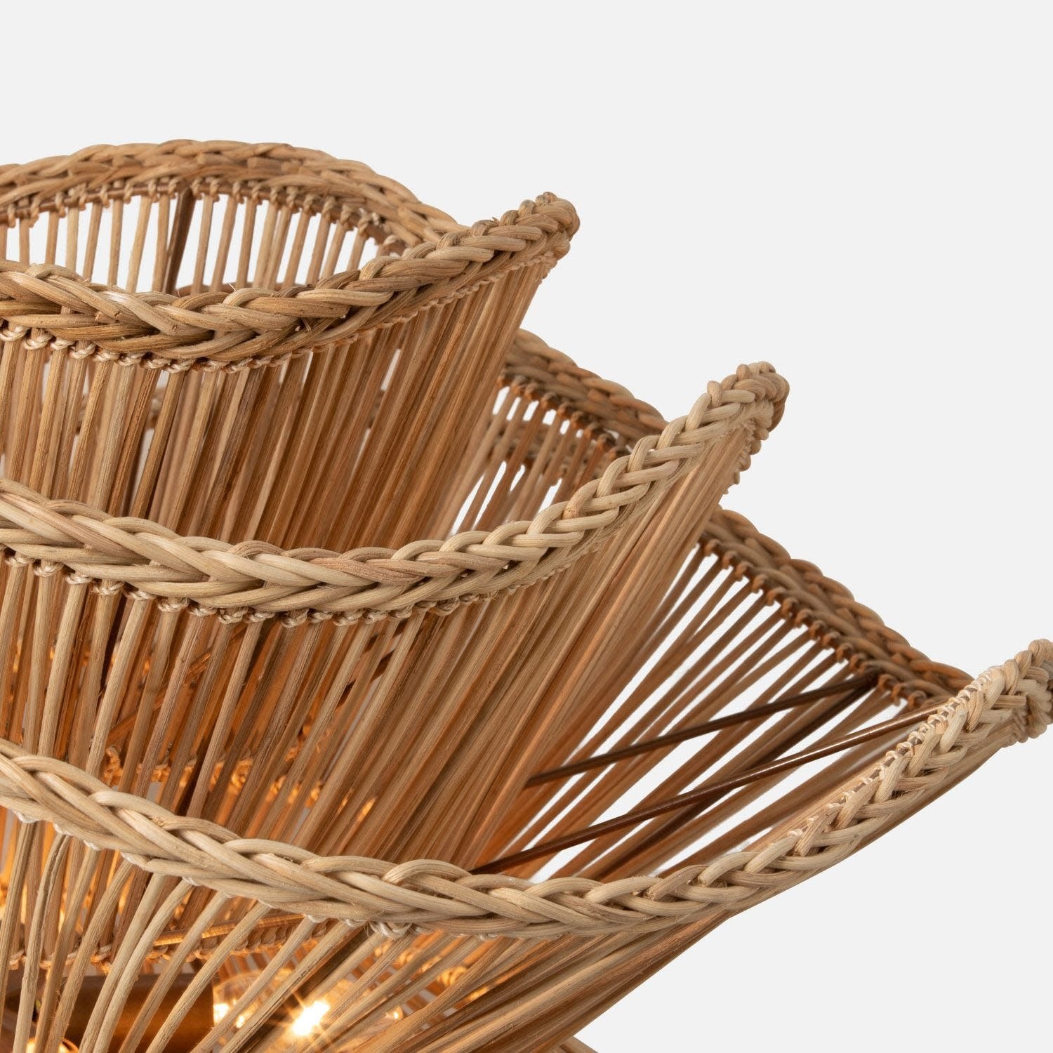 Made Goods Alondra Rattan Abstract Chandelier