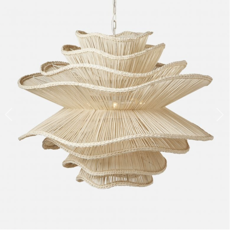 Made Goods Alondra Rattan Abstract Chandelier