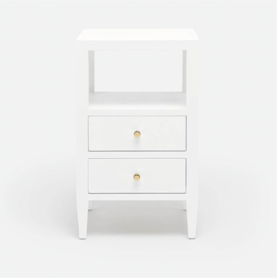 Made Goods Jarin Faux Belgian Linen Nightstand