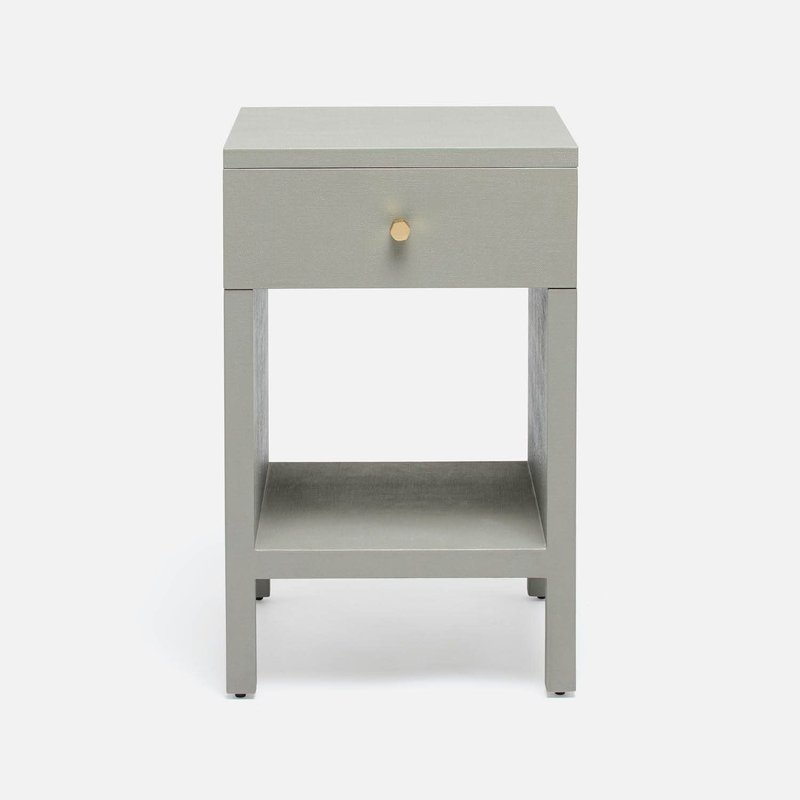 Made Goods Maris Faux Belgian Linen Nightstand