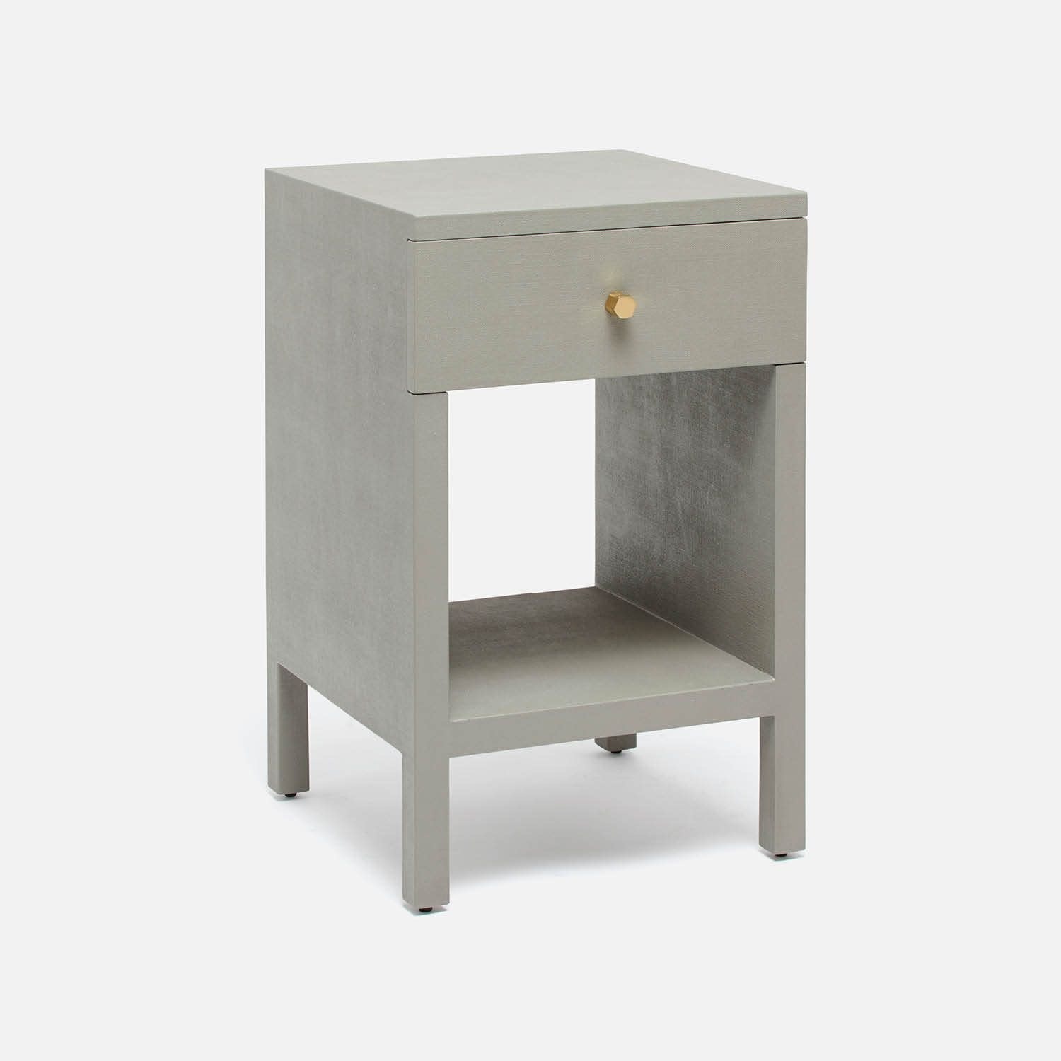 Made Goods Maris Faux Belgian Linen Nightstand