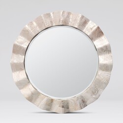 Made Goods Blake Kabibe Shell Round Mirror