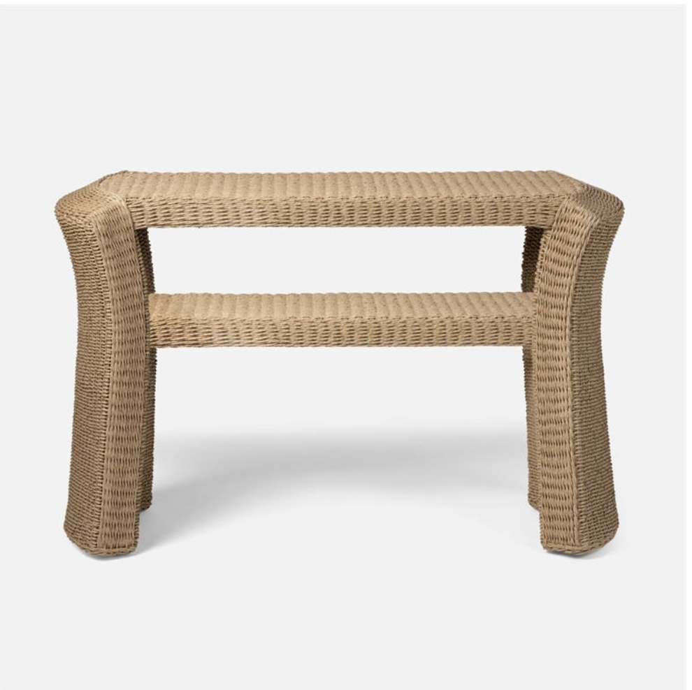 Made Goods Brayden Faux Wicker Indoor/Outdoor Console