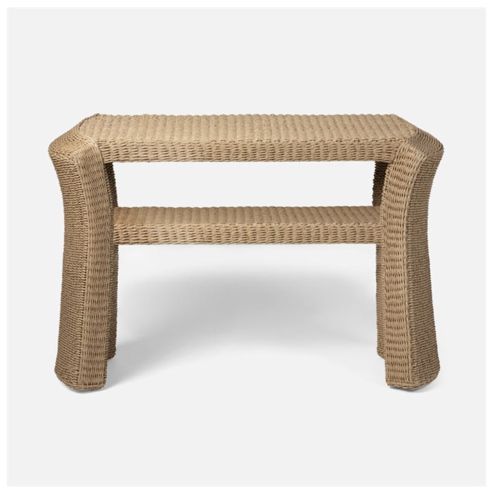 Made Goods Brayden Faux Wicker Indoor/Outdoor Console
