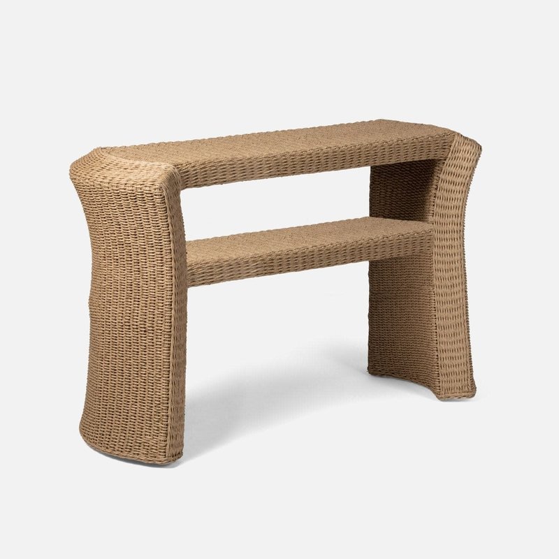 Made Goods Brayden Faux Wicker Indoor/Outdoor Console