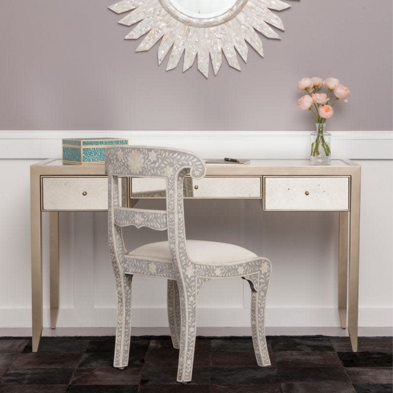 Made Goods Mia Antique Mirror Desk