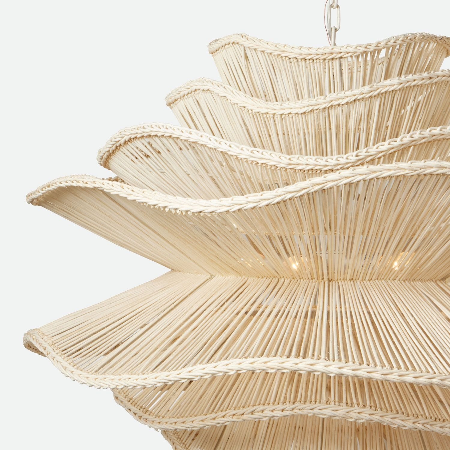 Made Goods Alondra Rattan Abstract Chandelier