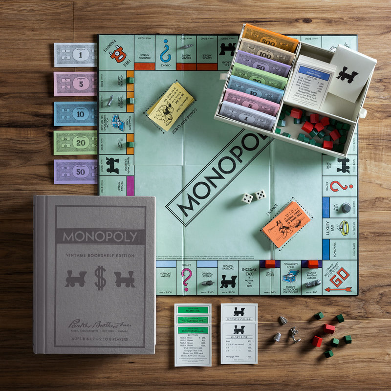 WS Game Company Monopoly Vintage Bookshelf Edition 