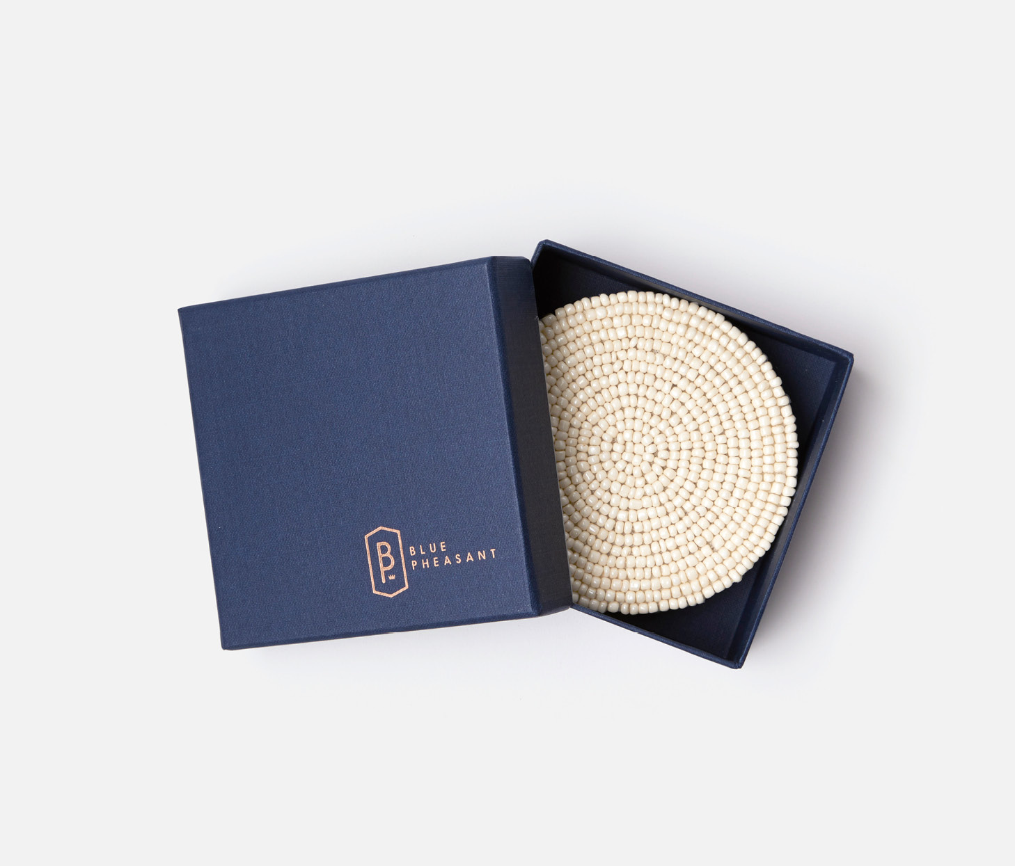 Blue Pheasant Terza Cream Coasters - Set of 4