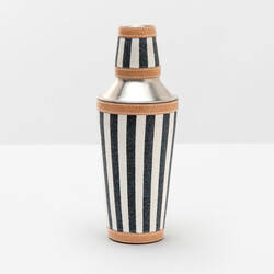Blue Pheasant Hamilton Striped Canvas Cocktail Shaker