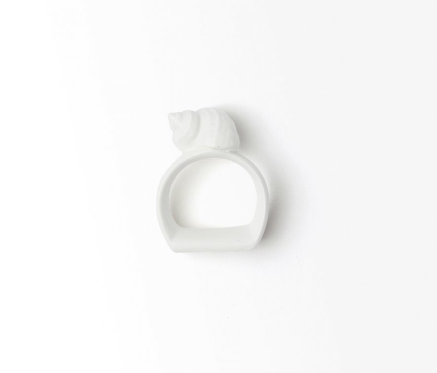 Blue Pheasant Porcelain Napkin Rings - Set of 4