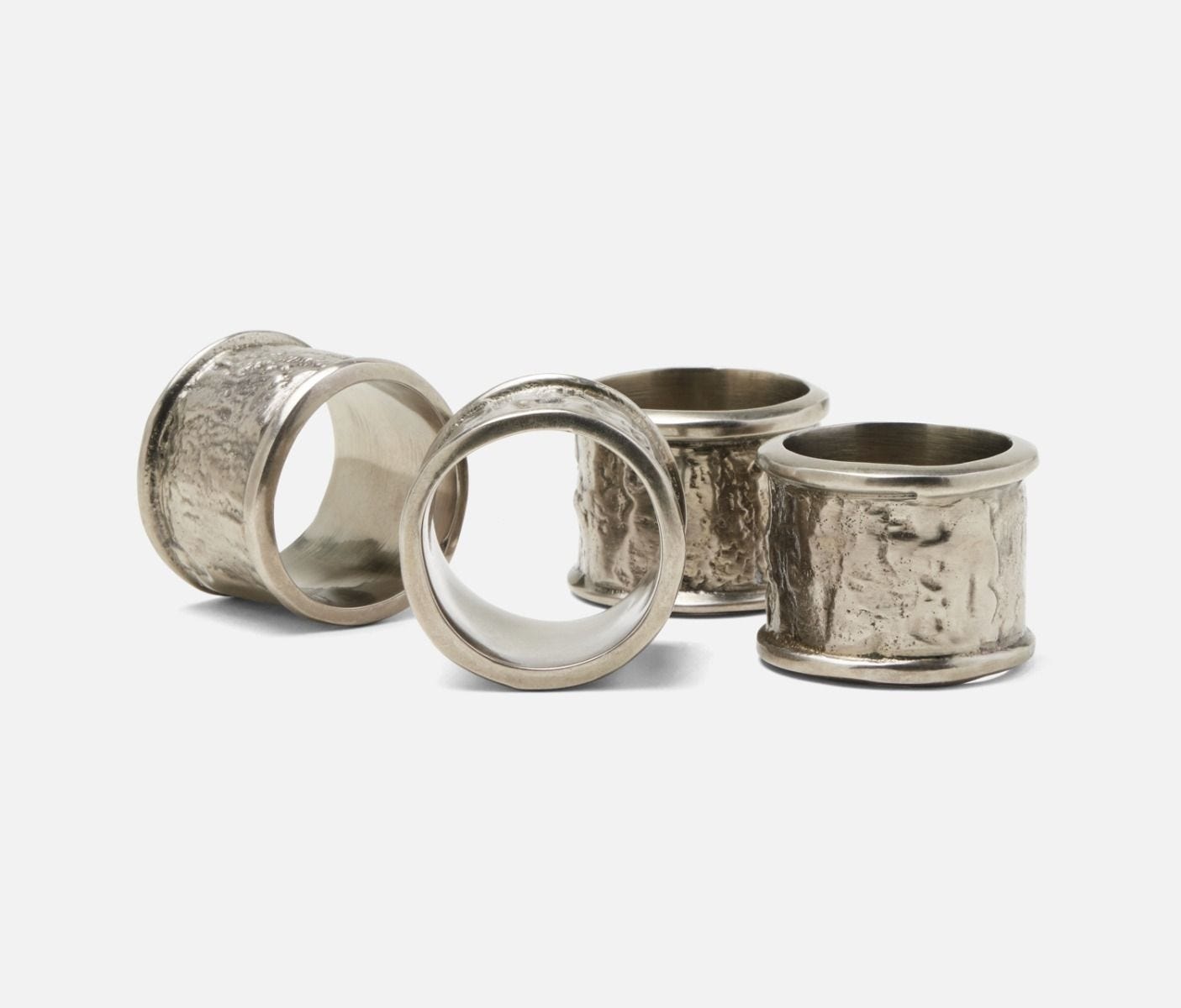 Blue Pheasant Melvin Brass Napkin Rings - Set of 4