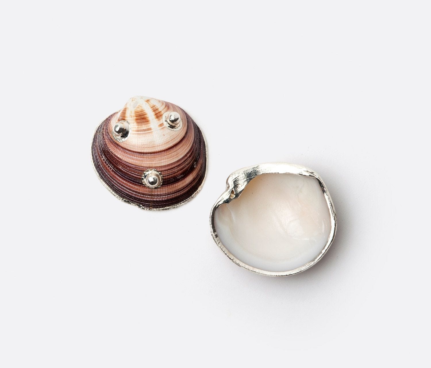 Blue Pheasant Callista Clamshell Pinch Bowls  - Set of 2