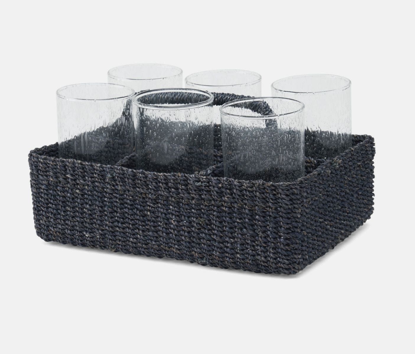 Blue Pheasant Voru Navy Glassware Caddy