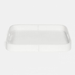 Blue Pheasant Bristol White Leather Tray