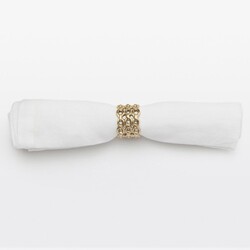 Blue Pheasant Keon Gold Napkin Rings