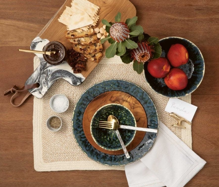 Blue Pheasant Dark Placemat