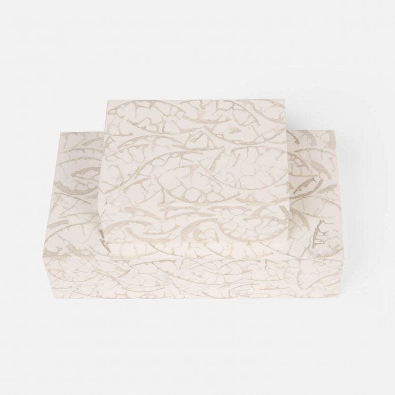 Made Goods Luca Natural Bone & White Resin Box Set