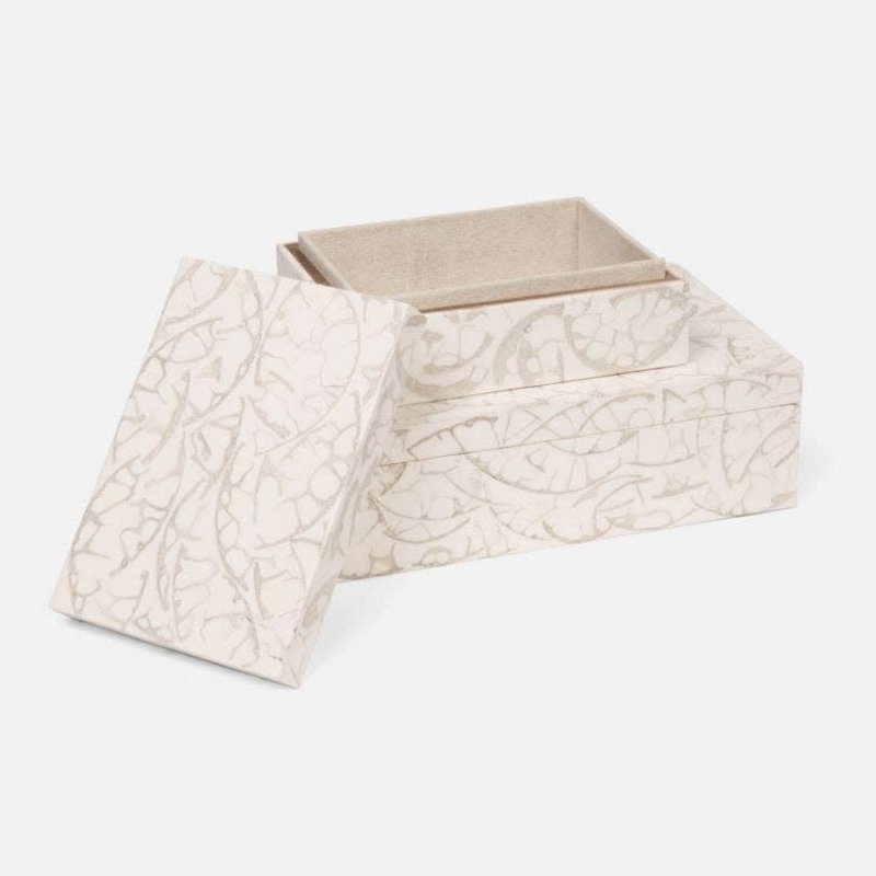 Made Goods Luca Natural Bone & White Resin Box Set