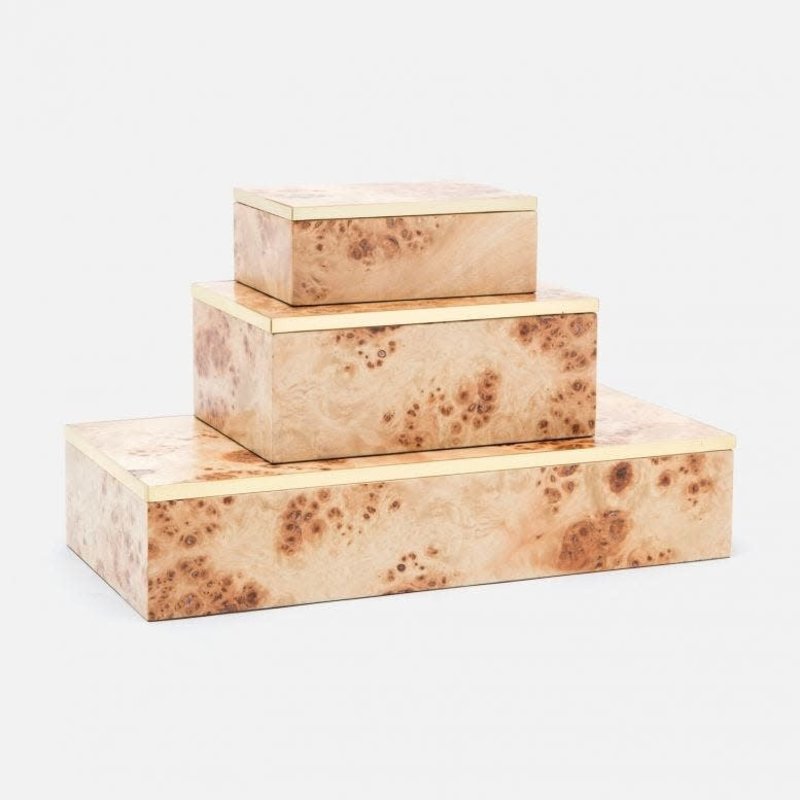 Made Goods Fabron Light Burl Mapa Veneer Box Set