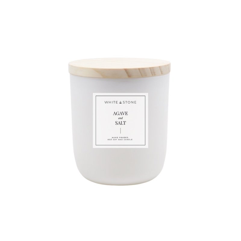 White Stone Candles White Stone Candle Agave & Sea Salt 1 Wick