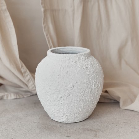 Jitana White Halo Vase