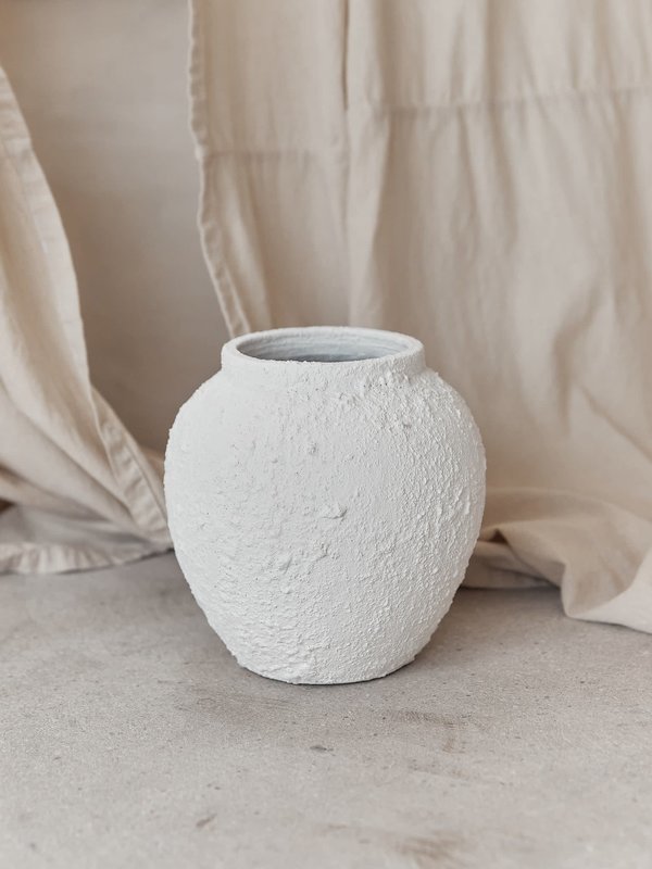 Jitana White Halo Vase