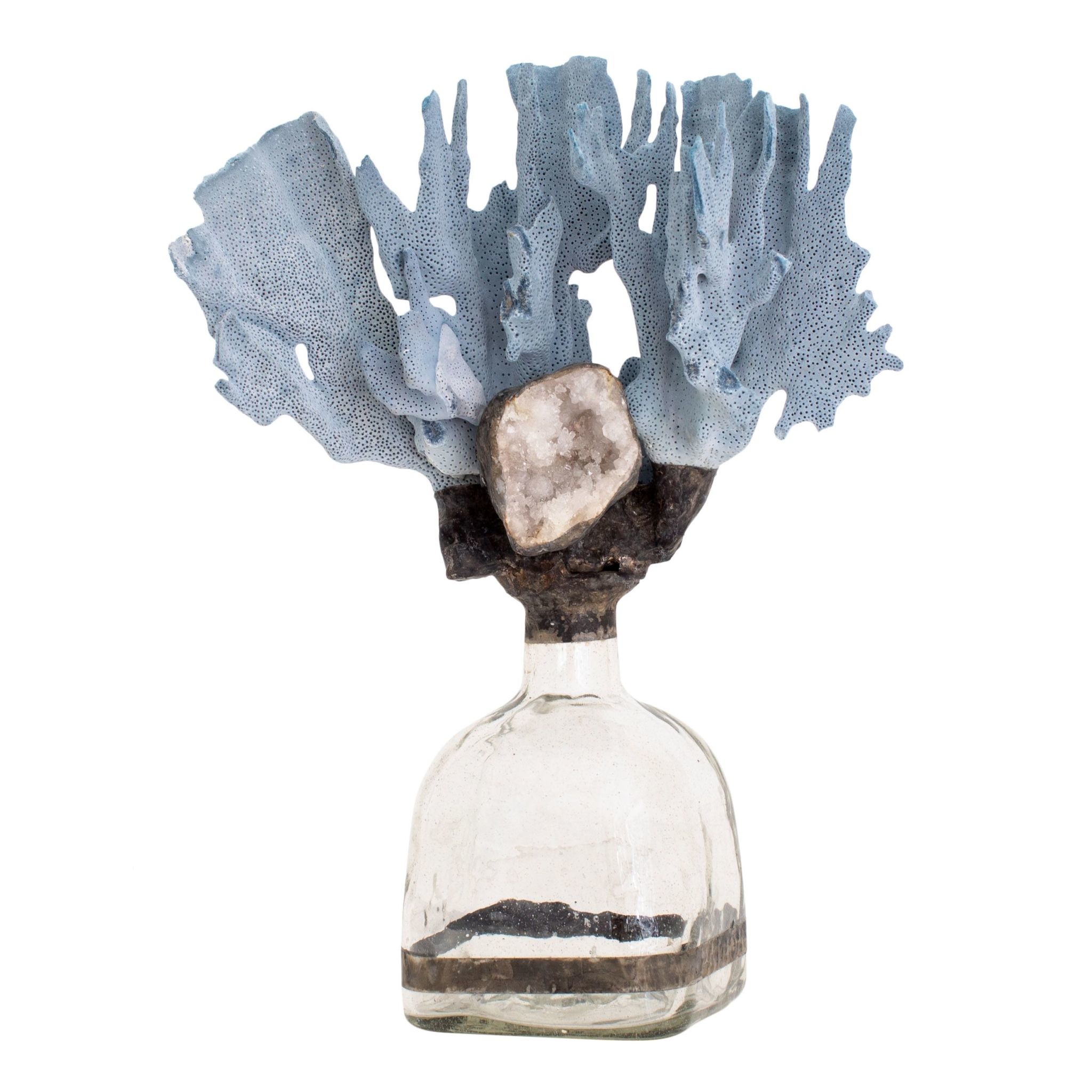 Jamie Dietrich Blue Coral Geode Bottle