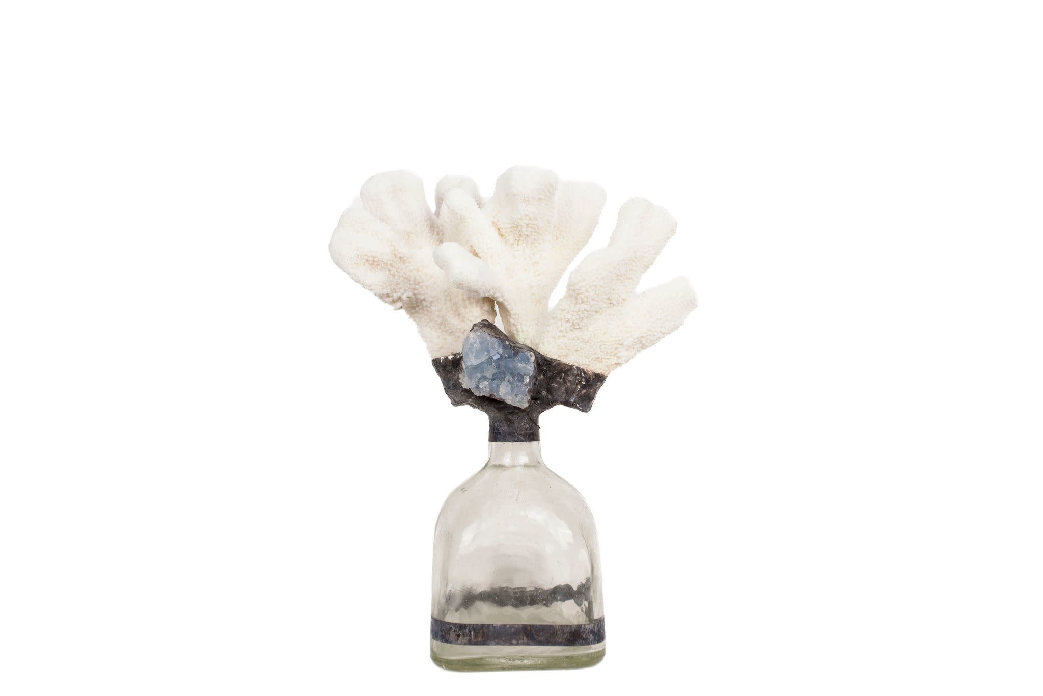 Jamie Dietrich Coral Blue Calcite Bottle