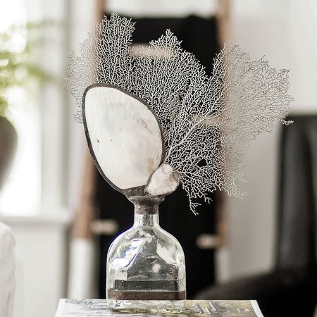Jamie Dietrich Shell Geode Silver SeaFan Bottle