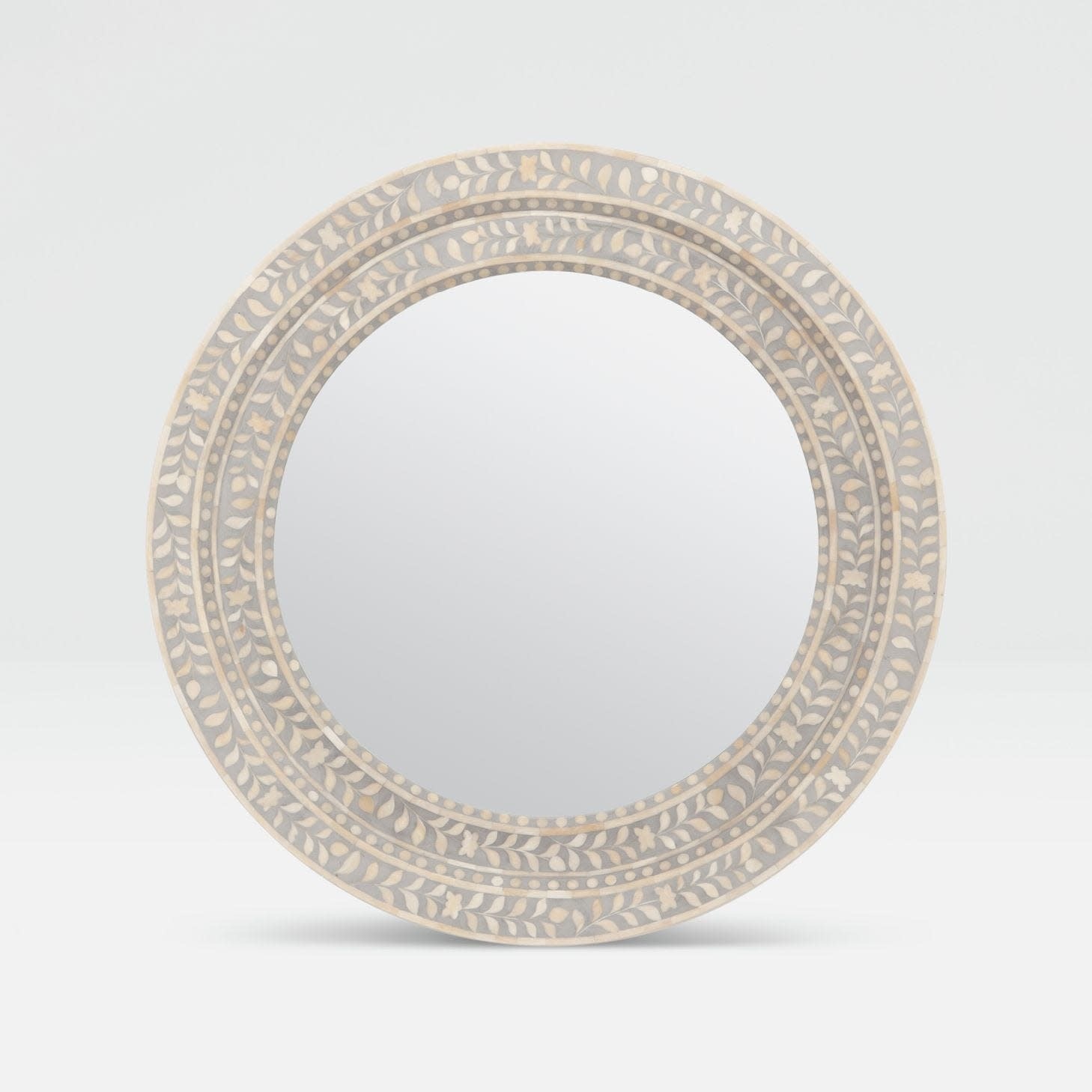 Made Goods Natural Bone & Gray Resin Mirror