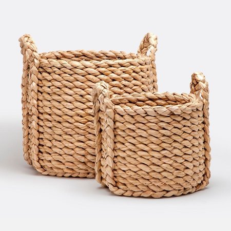 Made Goods Raquel Woven Seagrass Round Basket Set