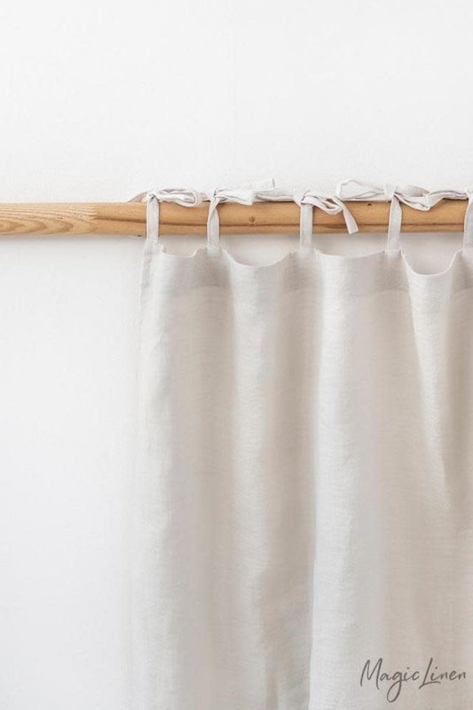 Magic Linen Tie Top Curtain Panel