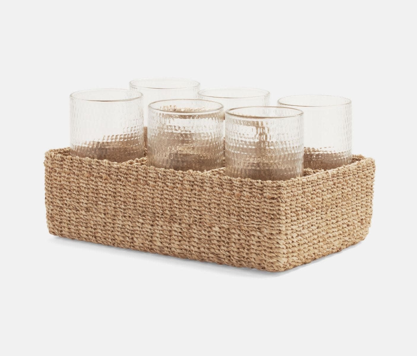 Blue Pheasant Voru Natural Glassware Caddy