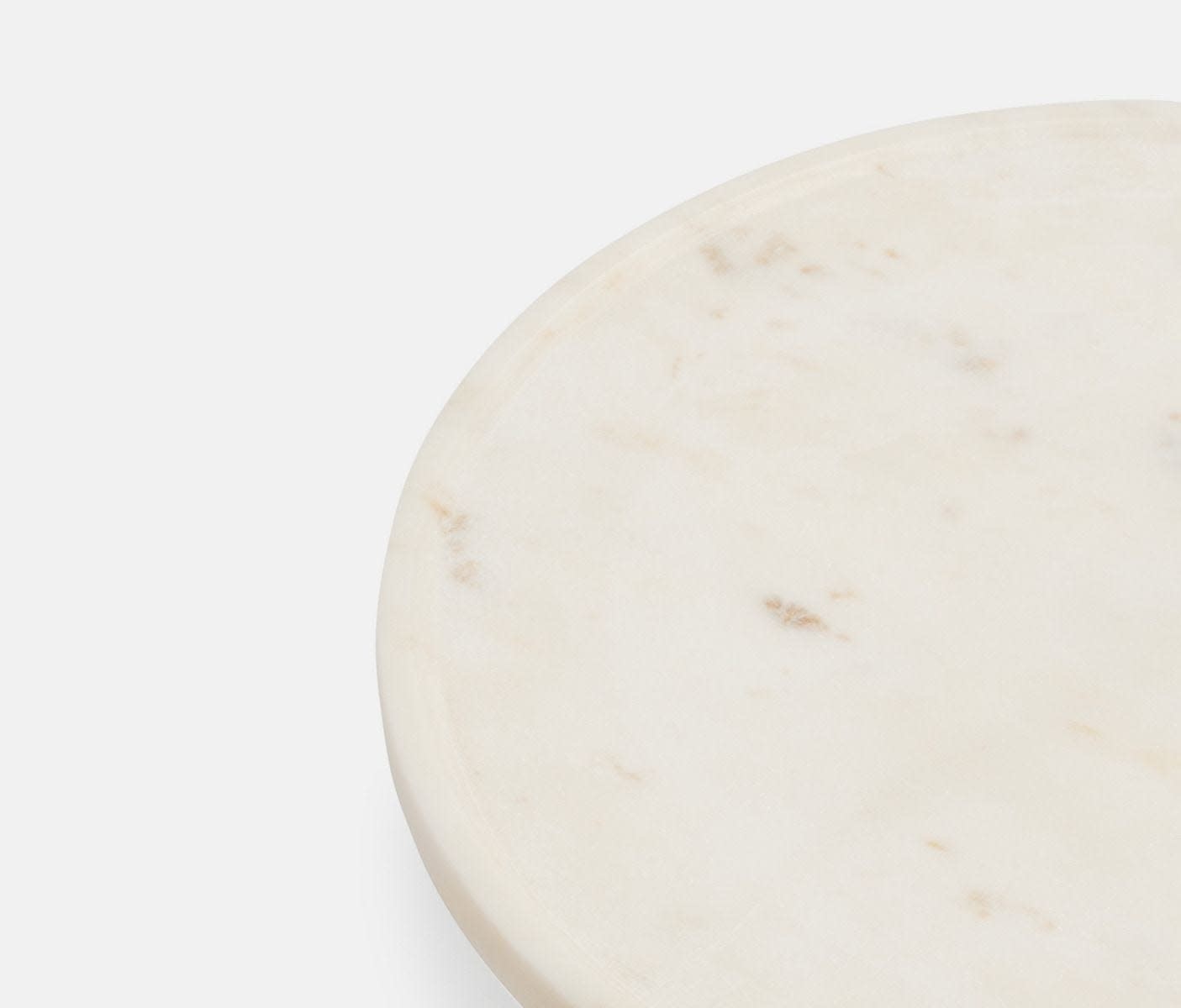 Blue Pheasant White Marble Cake Stand