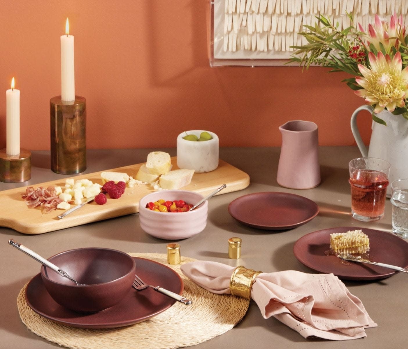 Blue Pheasant EDMUND, 35x10 Natural Oak Wood Serving Board