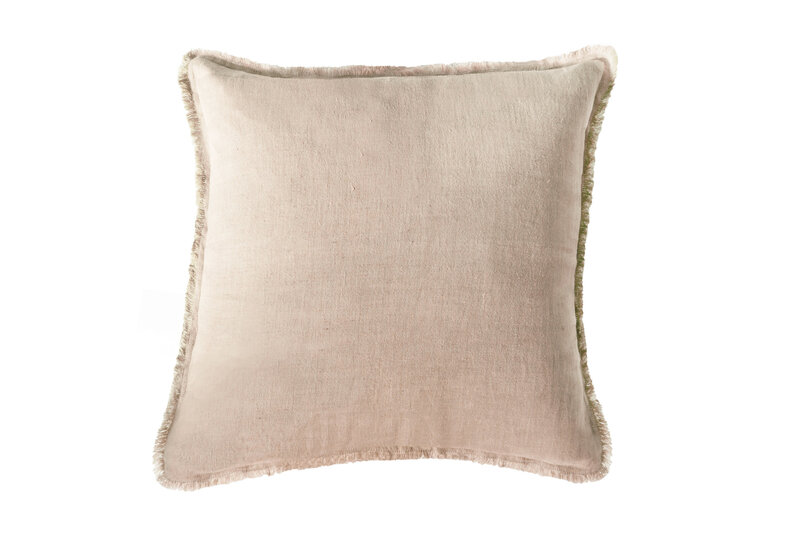 Anaya Home Beige So Soft Linen Pillow 26x26