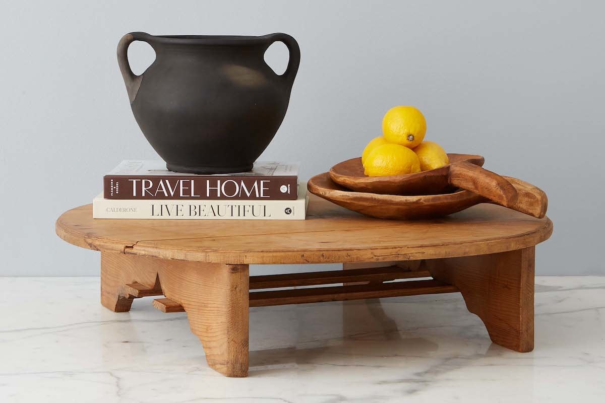 Etu Home Limited Edition Black Pottery Handled Vase