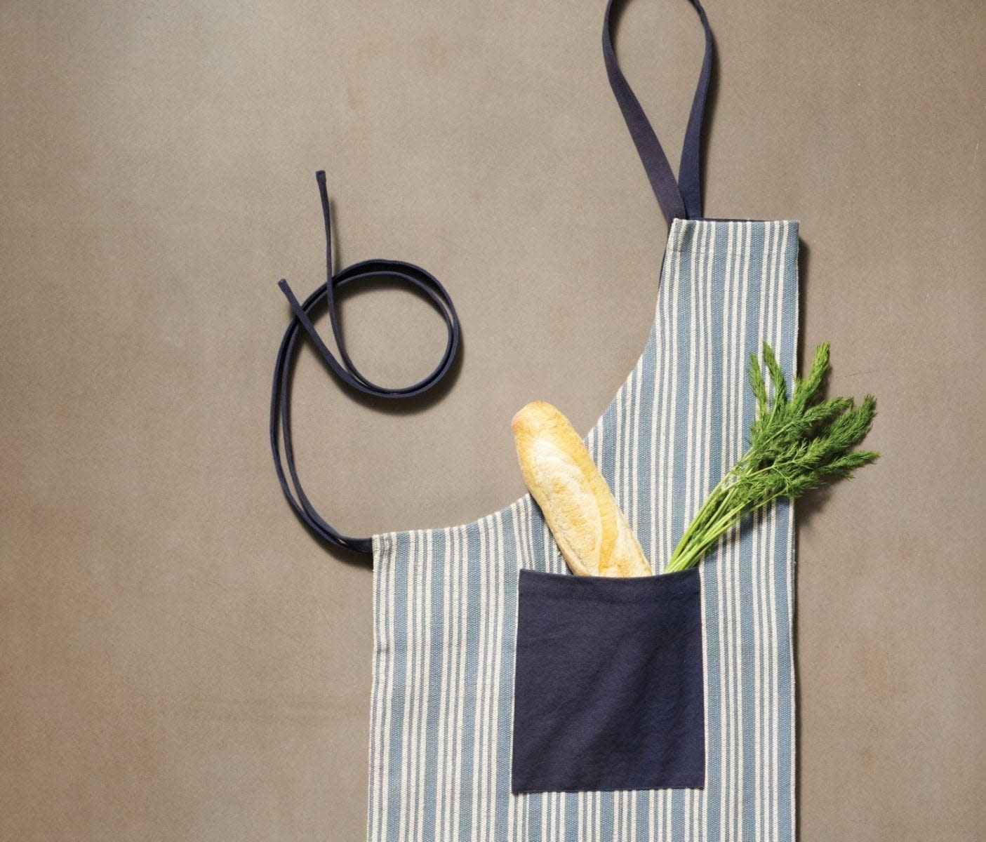 Blue Pheasant Bennett Light Blue Striped Adult Apron