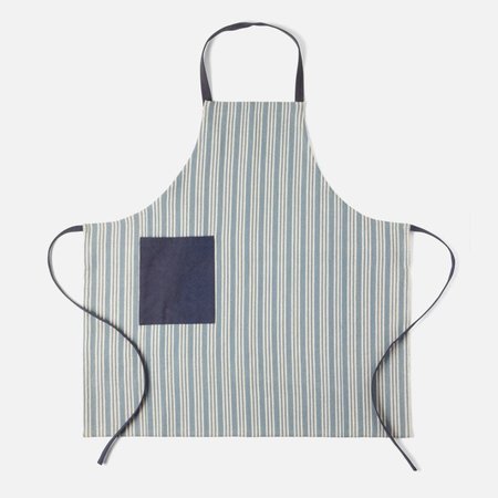 Blue Pheasant Bennett Light Blue Striped Apron