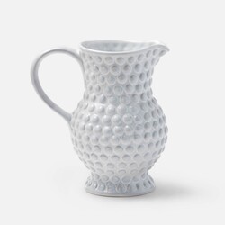 Blue Pheasant Remi White Pitcher