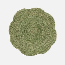 Blue Pheasant Vera Pale Green Flower Placemat