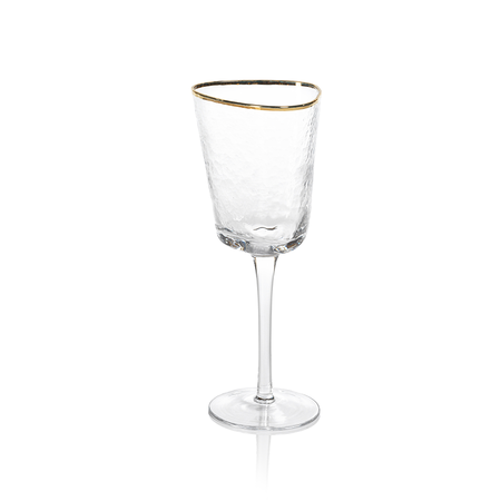 Gold Rim Champagne Flute - Saltwater House