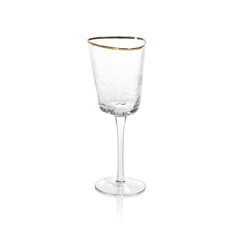 Zodax Gold Rim Wine Glass