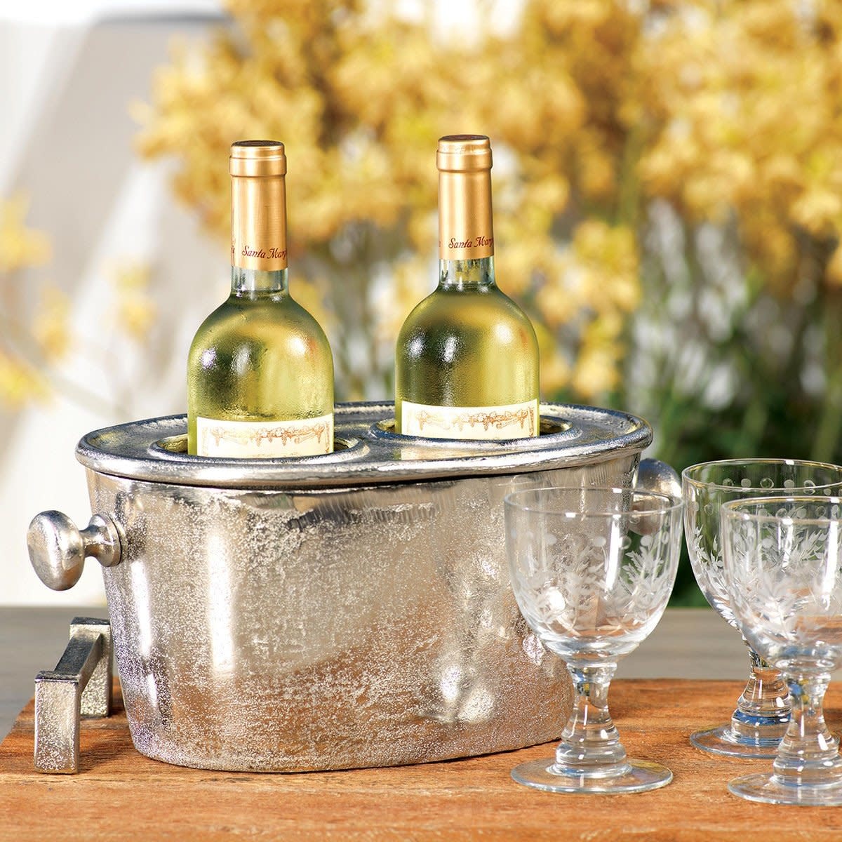 Zodax Aluminum Wine Bucket Holder