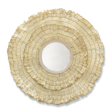 Palecek Coco Ruffle Mirror