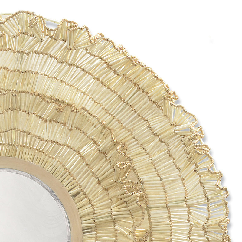 Palecek Coco Ruffle Mirror