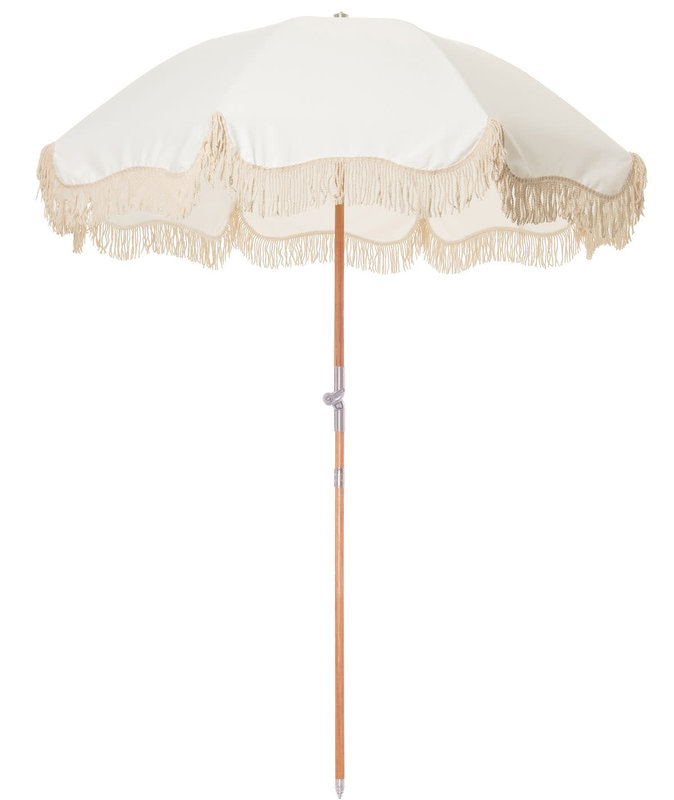 Business & Pleasure Premium Beach Umbrella Antique White