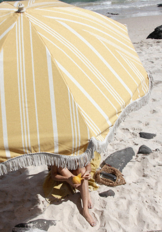 Business & Pleasure Premium Beach Umbrella Vintage Yellow